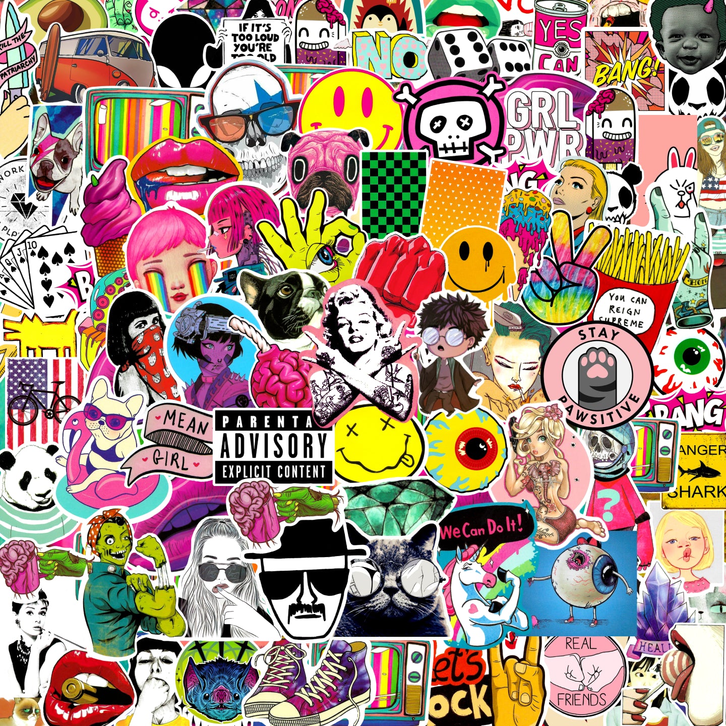 [Most Popular] Ultimate StickerBomb - 100pcs / 150pcs