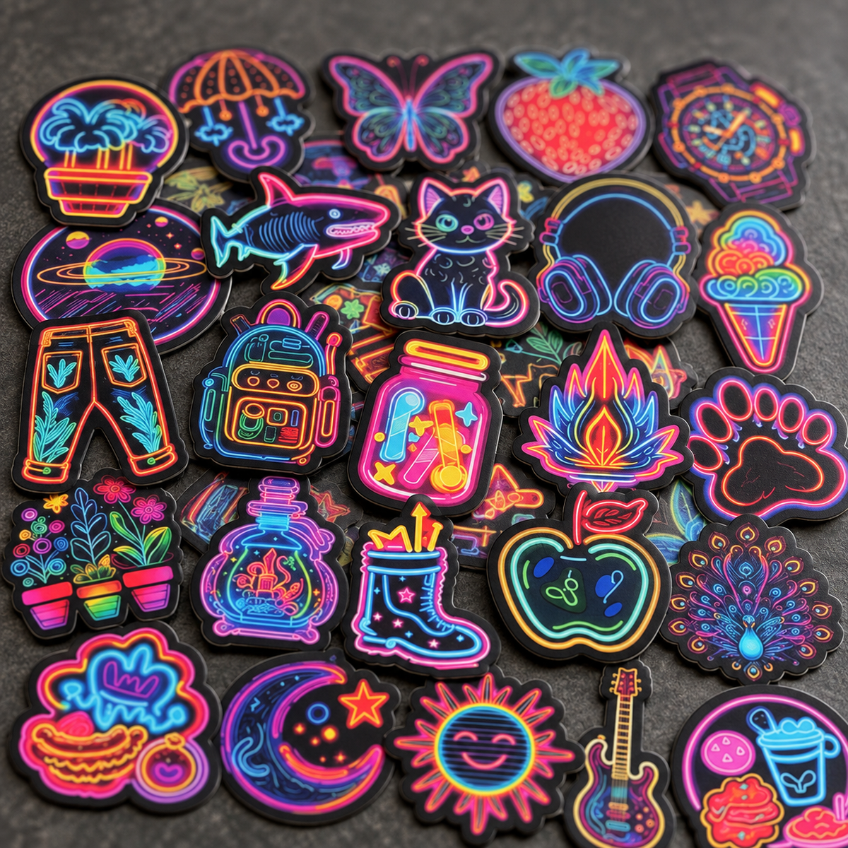 Neon Junk Drawer - 50pcs