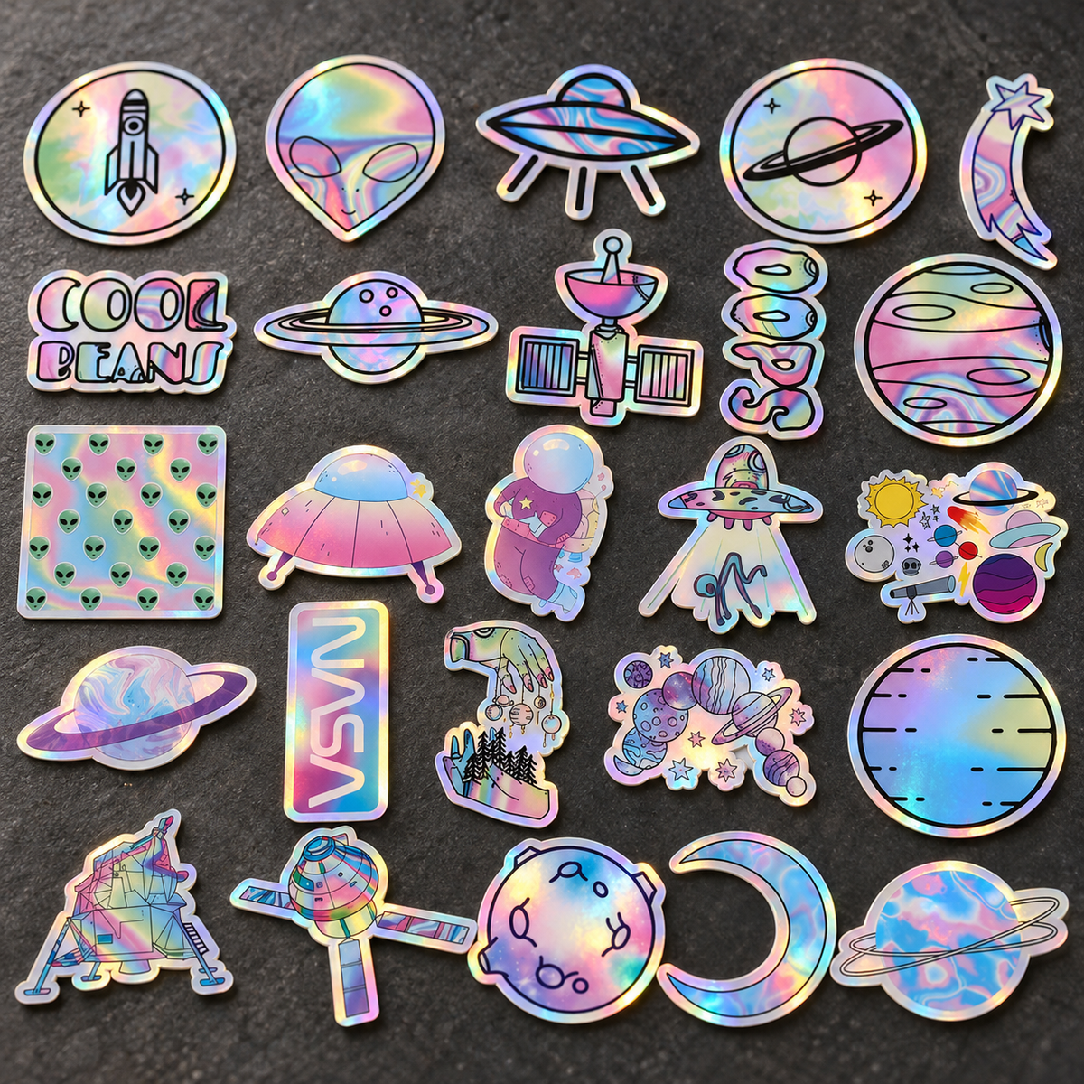 [Holographic] Cosmic Refractions - 50pcs