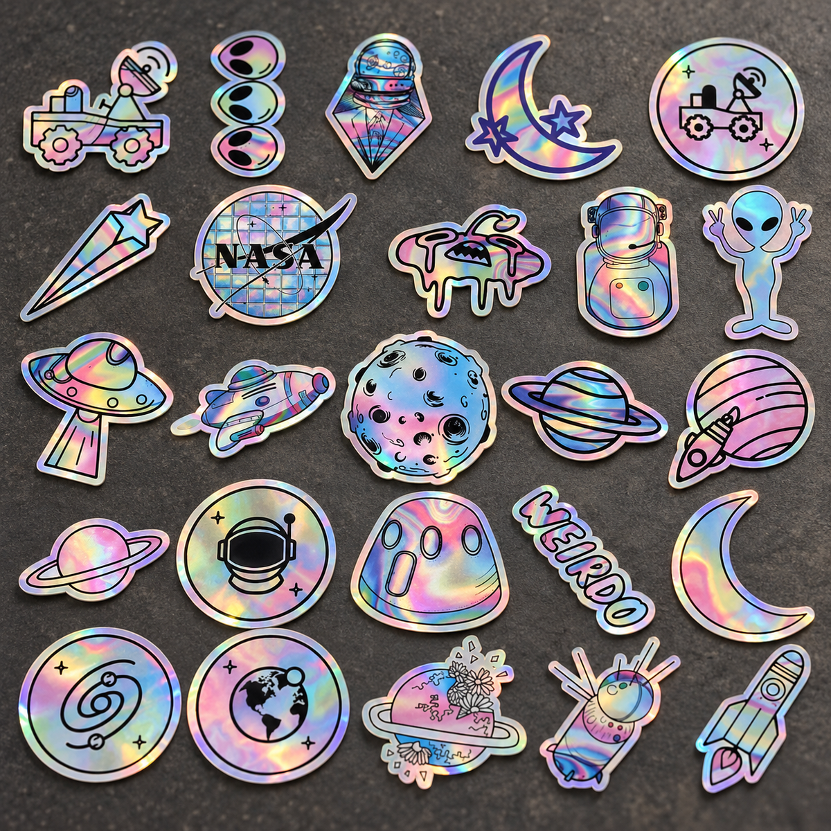 [Holographic] Cosmic Refractions - 50pcs