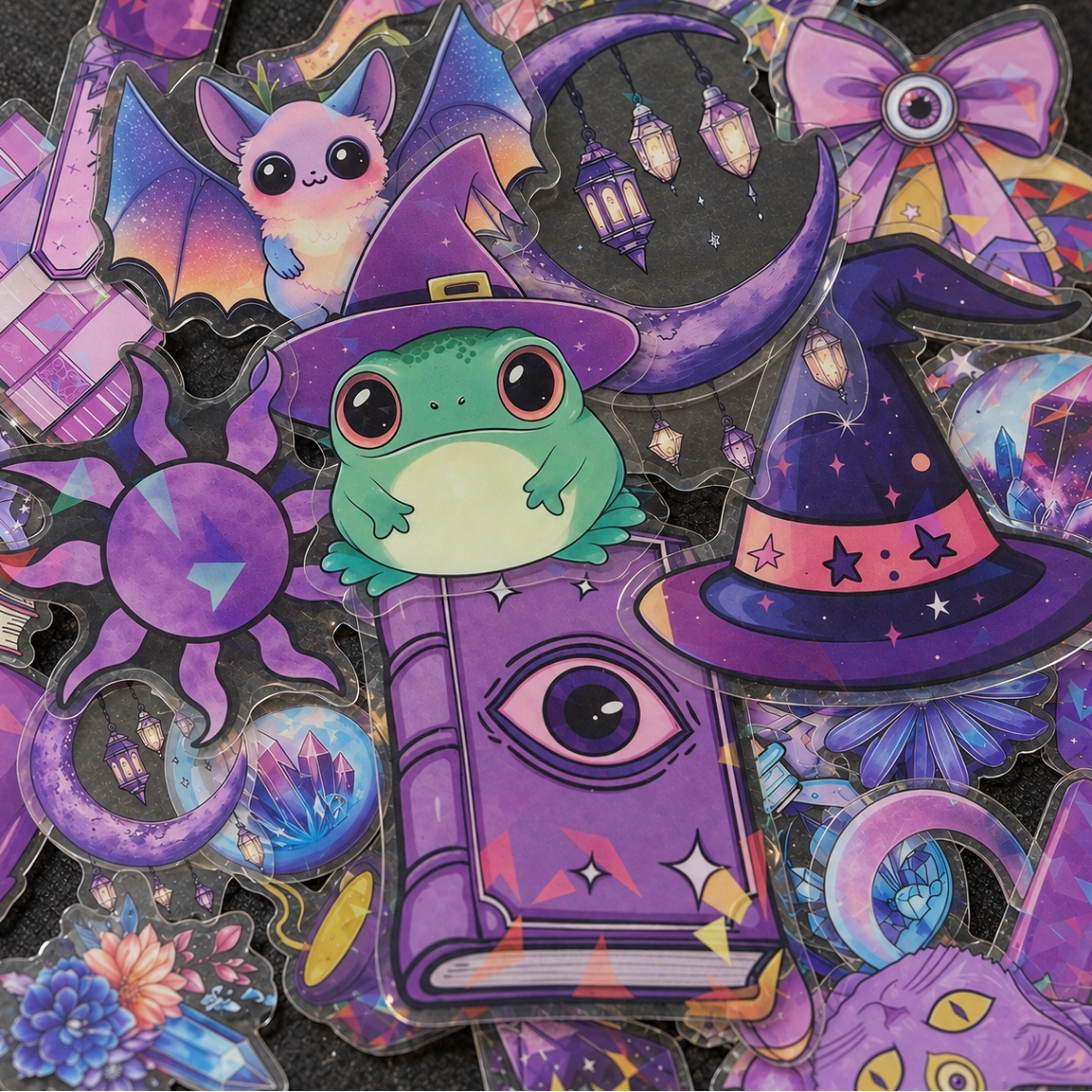[Transparent Border] Purple Gore Garden - 50pcs