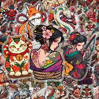 [Transparent Border] Japanese x Tattoo Art - 50pcs