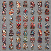 [Transparent Border] Japanese x Tattoo Art - 50pcs