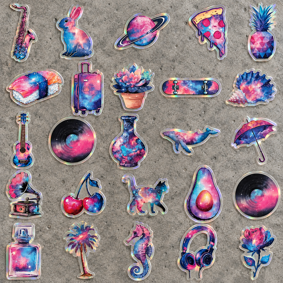 [Transparent Border] Velvet Galaxy - 50pcs