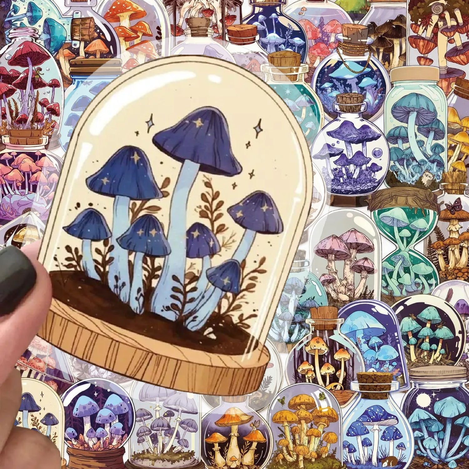 [Transparent Border] Mushroom Meadow - 50pcs