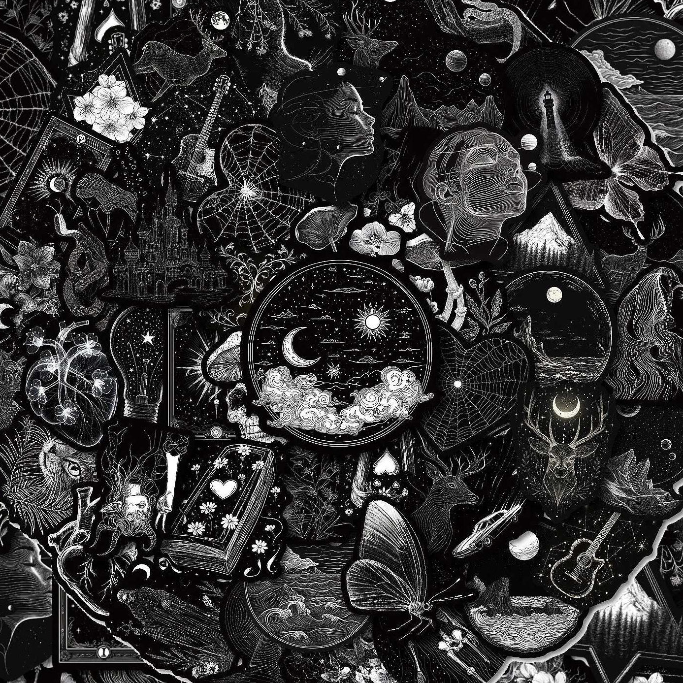 Dark Black C - 50pcs