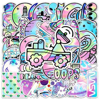 [Holographic] Cosmic Refractions - 50pcs