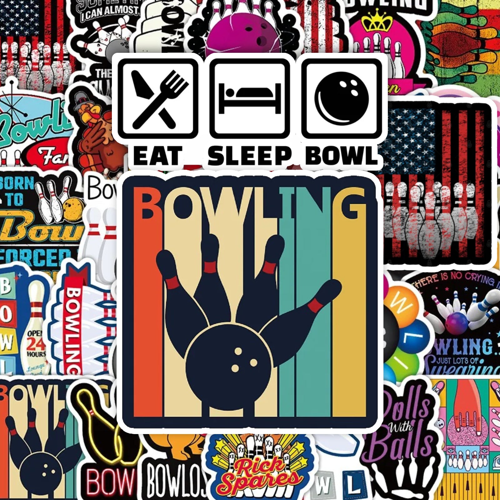 Eat, Sleep, Bowl! - 50pcs