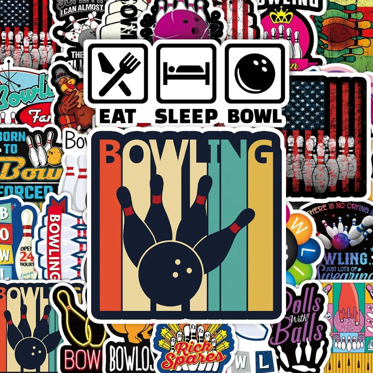Eat, Sleep, Bowl! - 50pcs