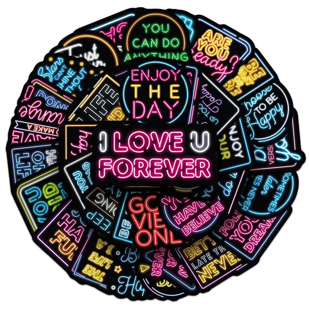 Inspirational x Neon - 50pcs