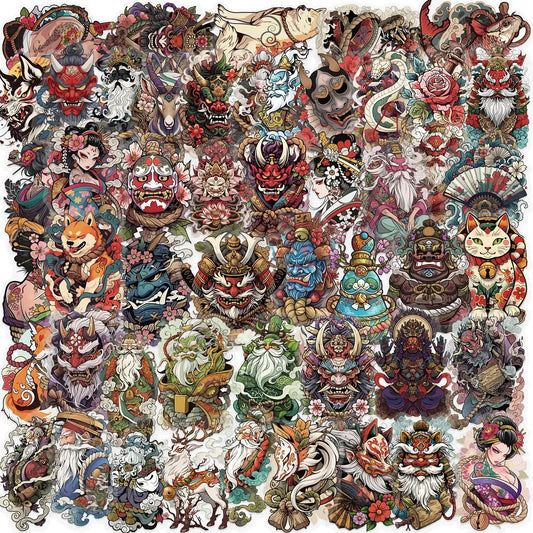 [Transparent Border] Japanese x Tattoo Art - 50pcs