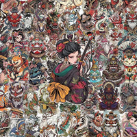 [Transparent Border] Japanese x Tattoo Art - 50pcs