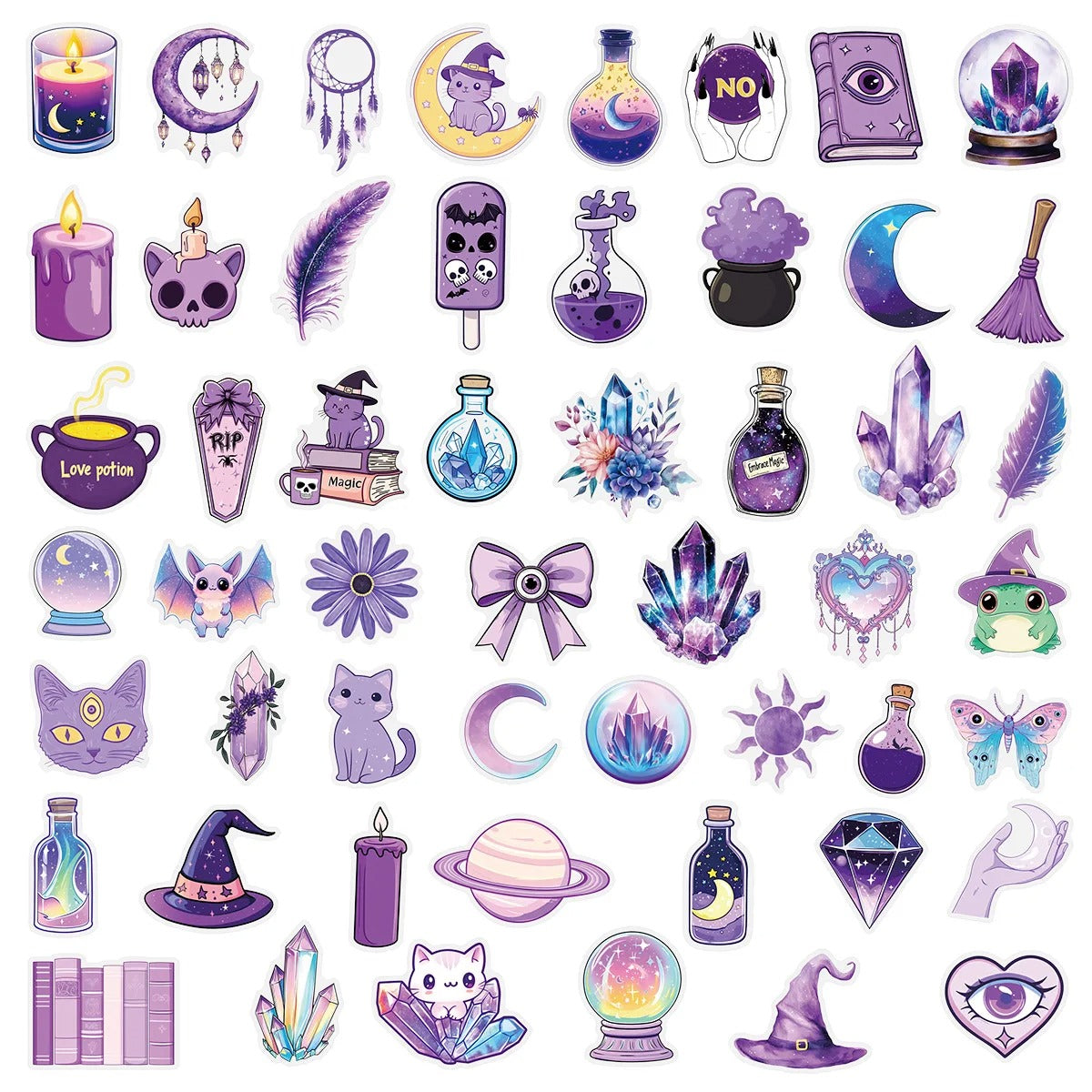 [Transparent Border] Purple Gore Garden - 50pcs