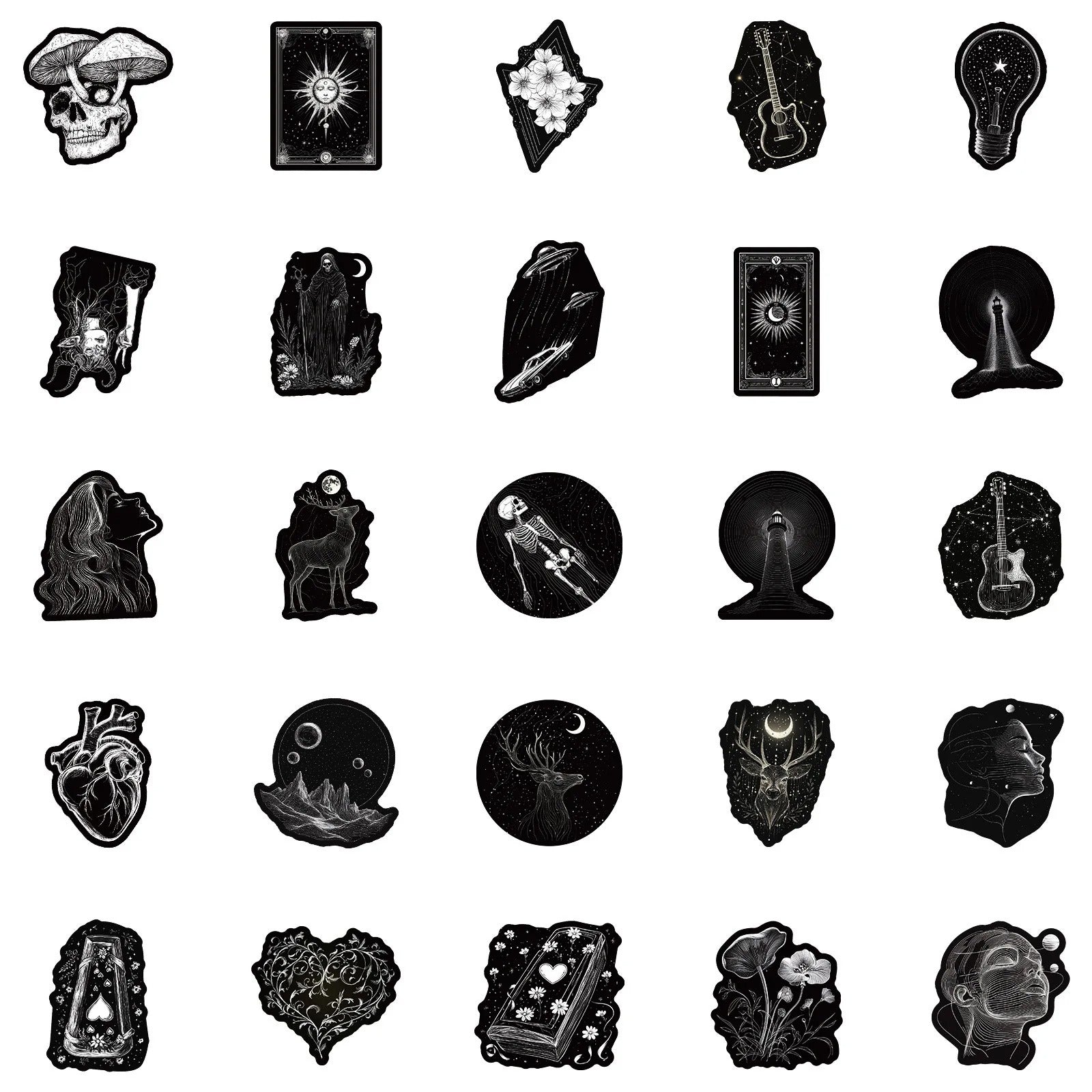 Dark Black B - 50pcs