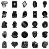 Dark Black B - 50pcs