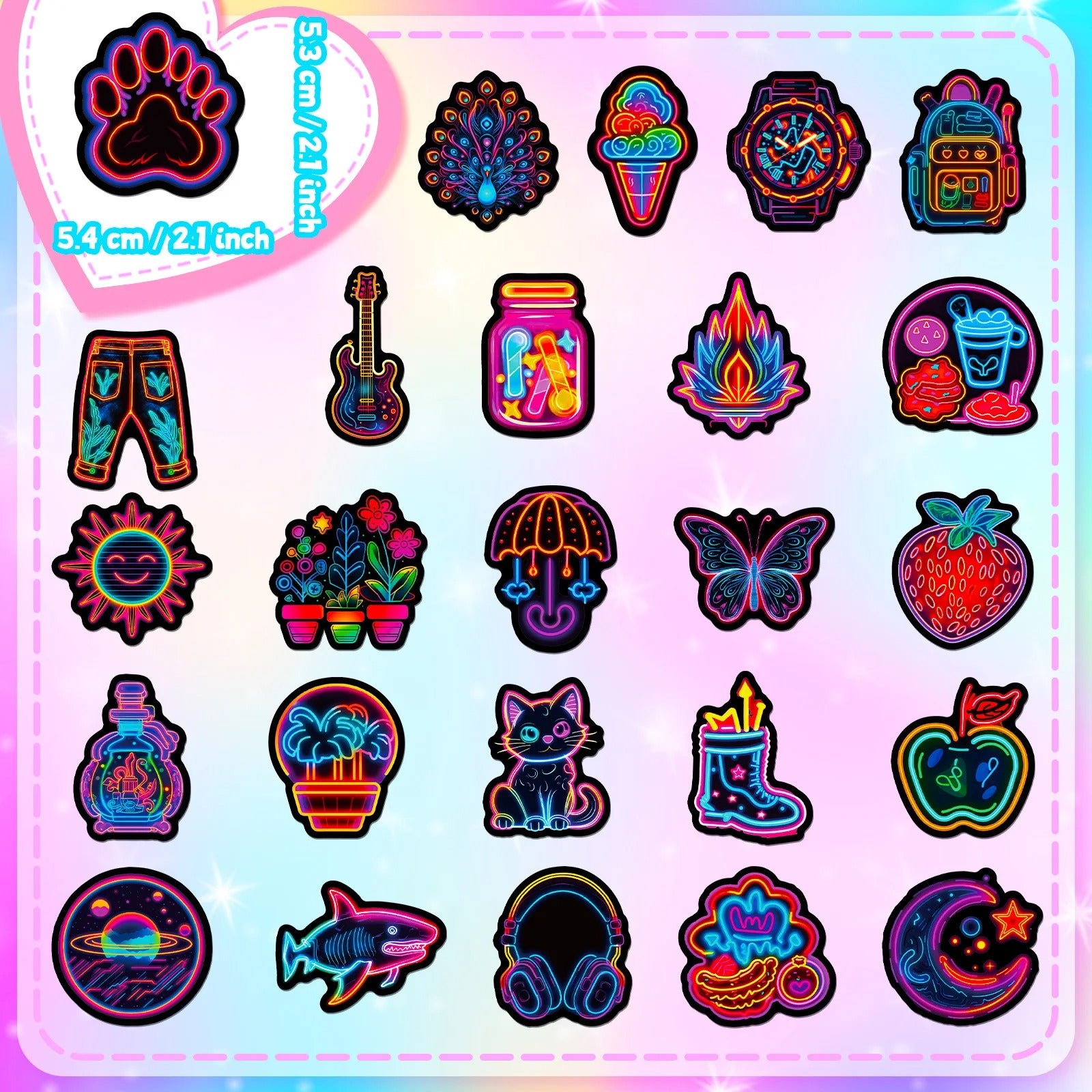Neon B - 50pcs