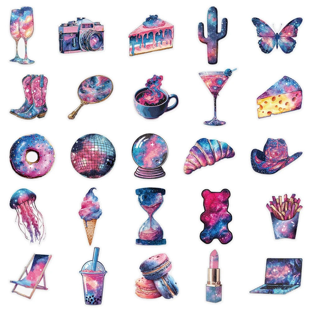 [Transparent Border] Velvet Galaxy - 50pcs