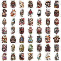 [Transparent Border] Japanese x Tattoo Art - 50pcs