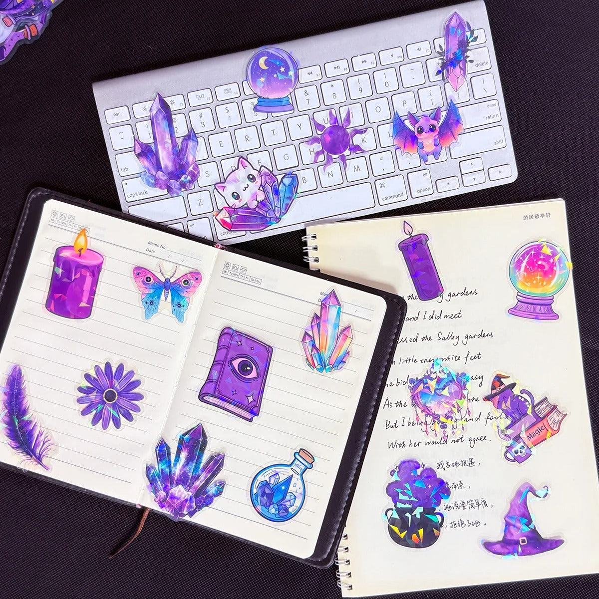 [Transparent Border] Purple Gore Garden - 50pcs