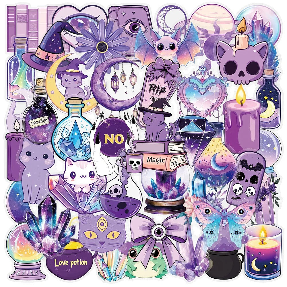 [Transparent Border] Purple Gore Garden - 50pcs