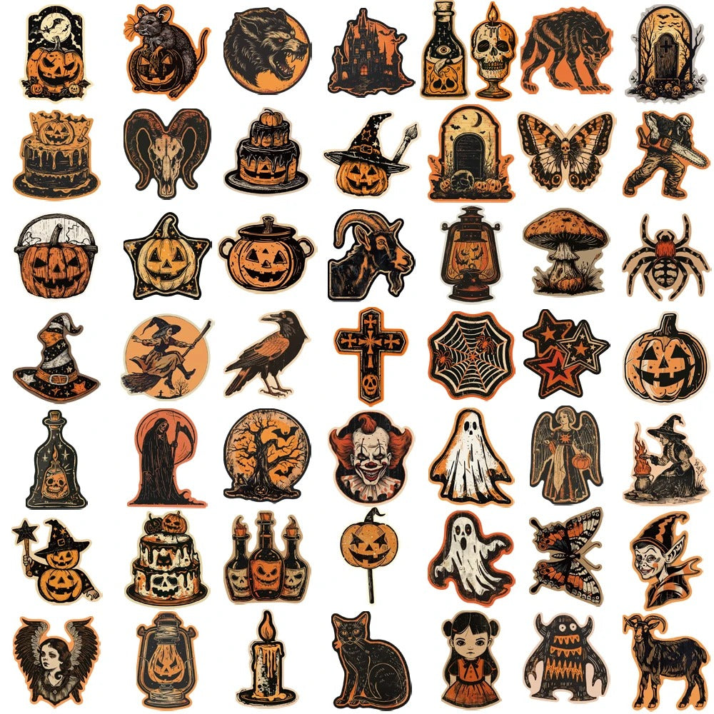 Retro Halloween - 50pcs