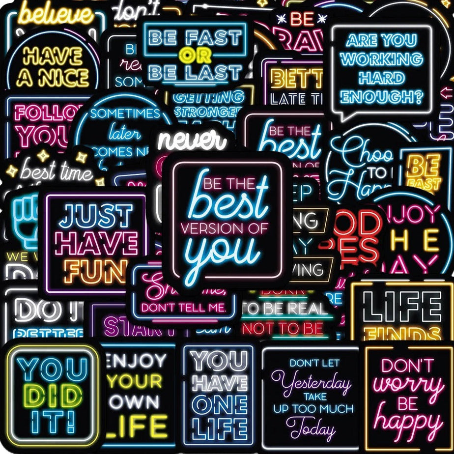 Inspirational x Neon - 50pcs