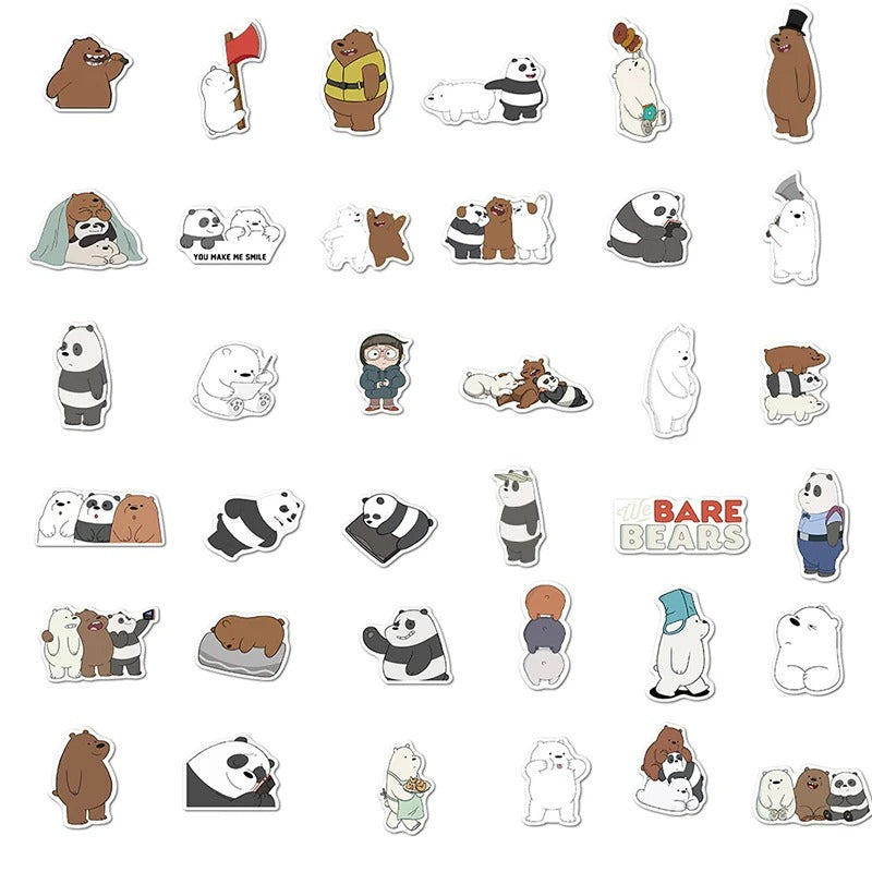 We Bare Bears - 50pcs