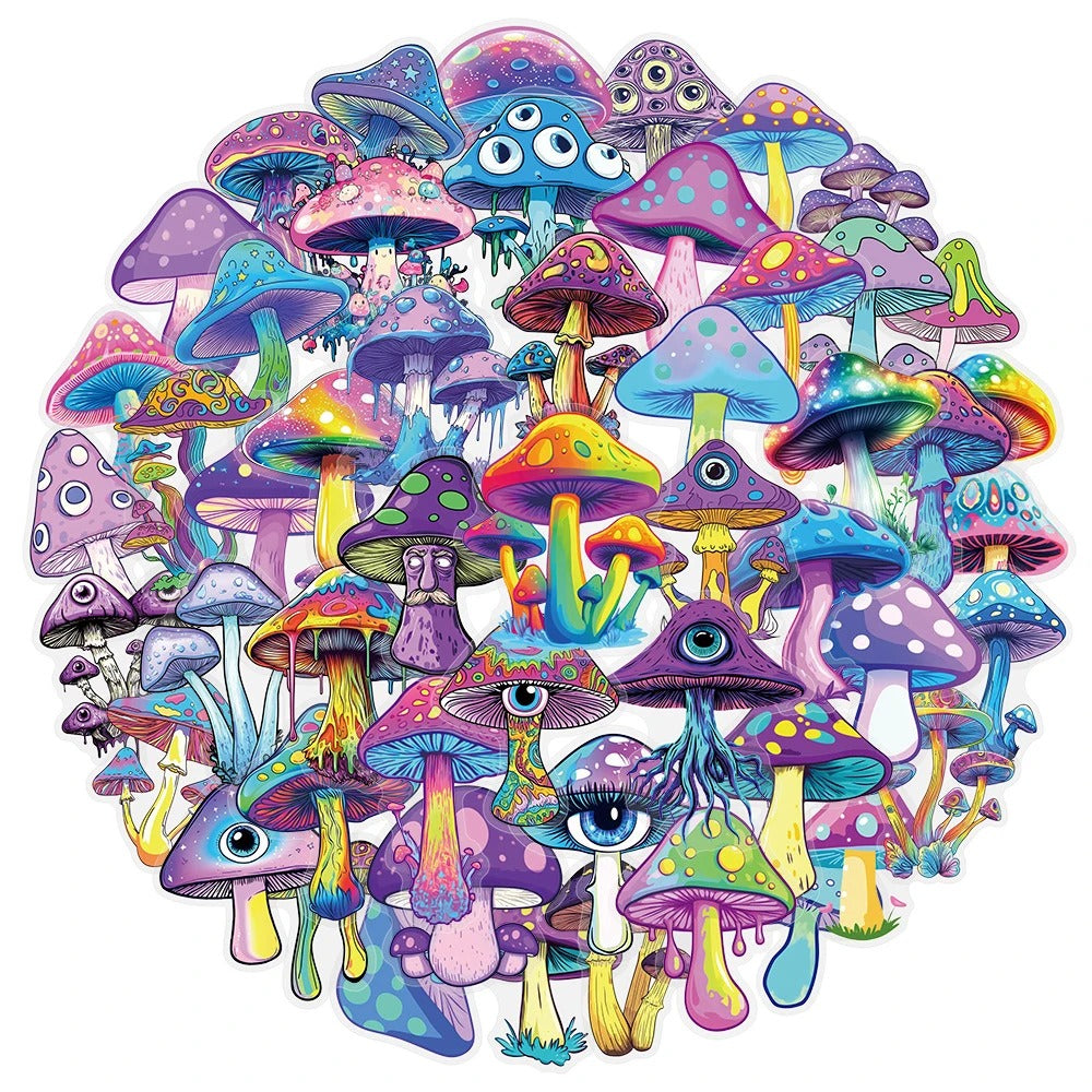 [Transparent] Psychedelic x Toadstools - 50pcs