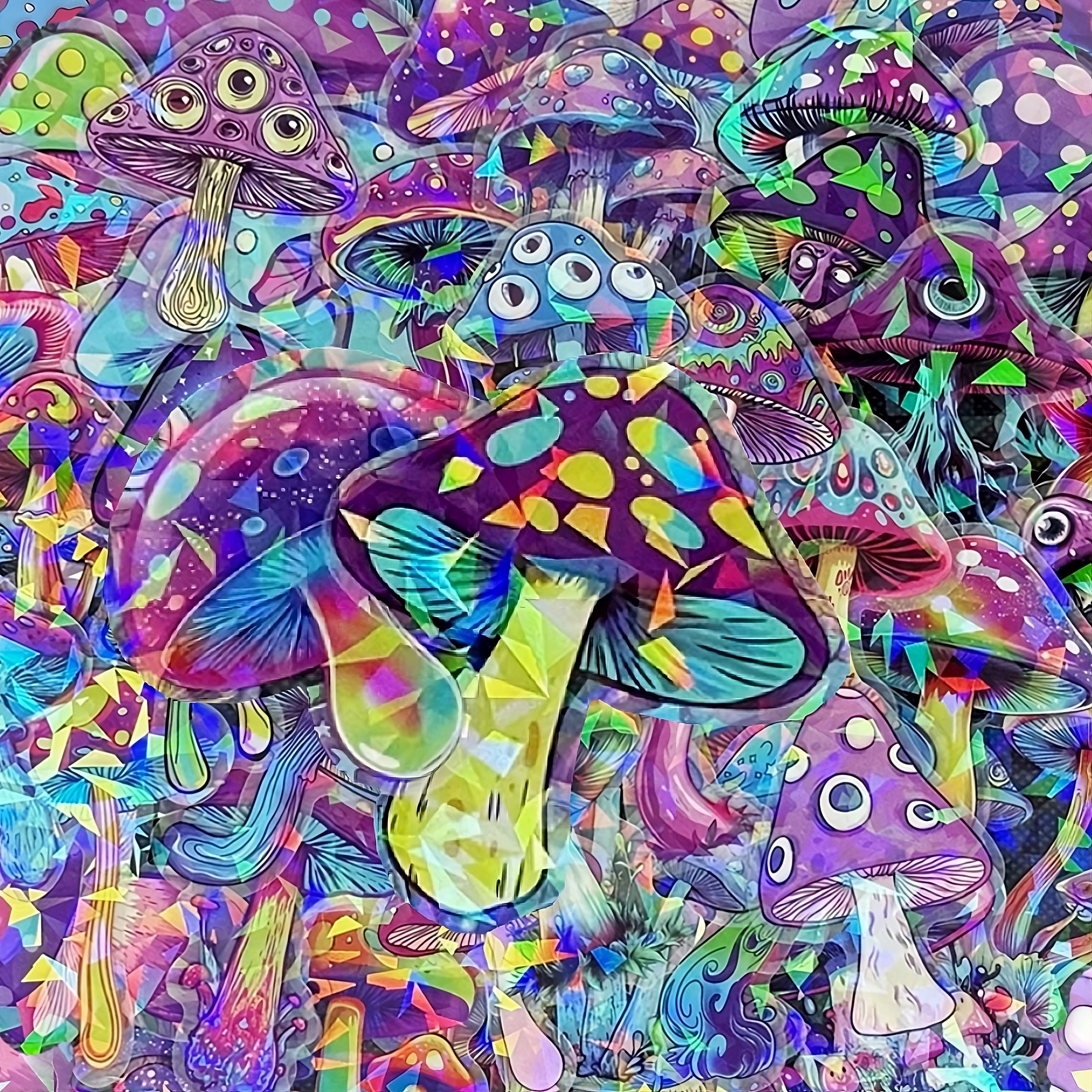 [Transparent] Psychedelic x Toadstools - 50pcs